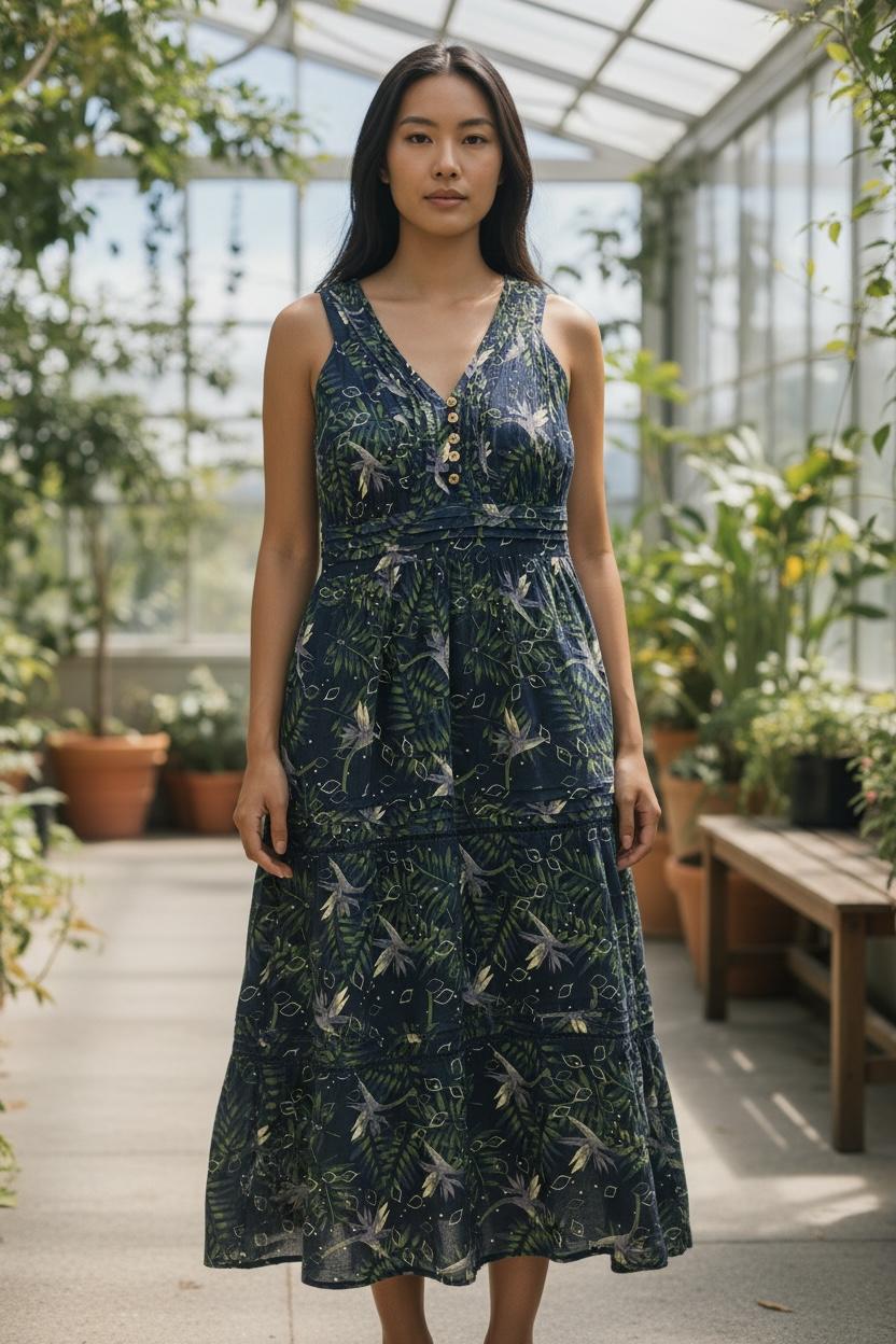 Sleeveless maxi dress